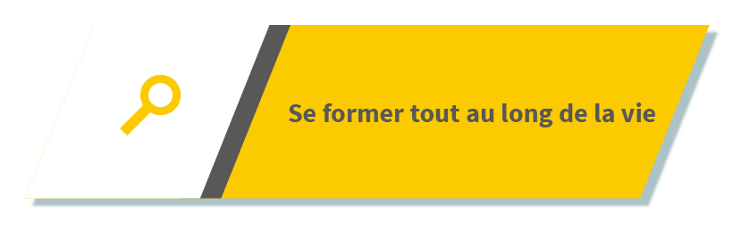 Bouton se former tout au long de la vie